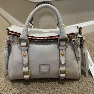 Dooney & Bourke Florentine Micro Satchel in Ecru